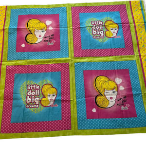 Barbie Mattel Fabric 2010 Cranston Novelty Retired Fabric